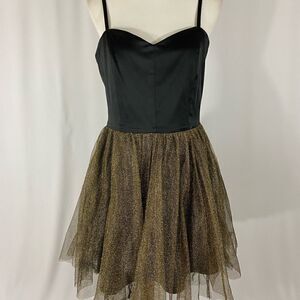 Love.Ady Black/Gold Party Dress